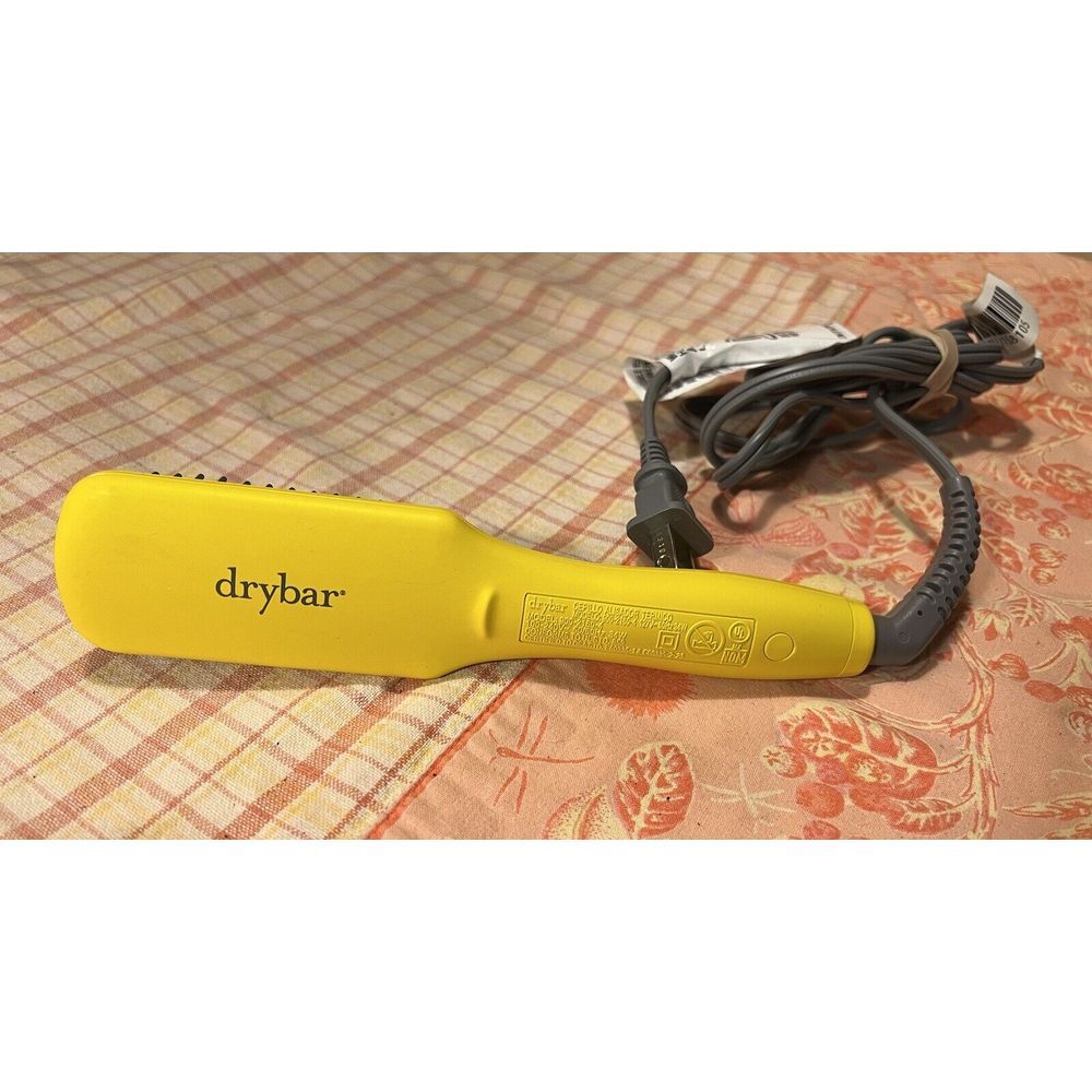 Drybar Mini Heated Travel Straightening Brush 900-2160-4 Yellow Baby Brush Crush